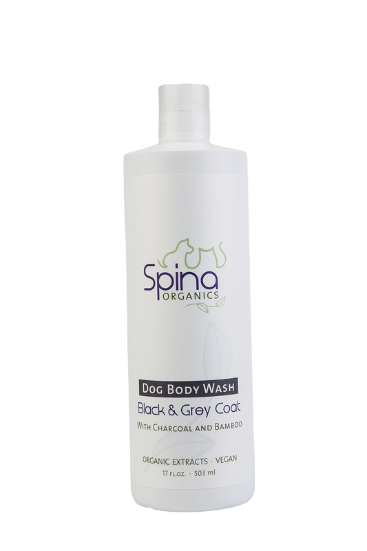 Black and Grey Dog Body Wash - Front
